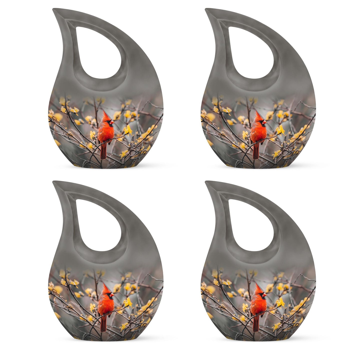 Cardinal Bird Urn