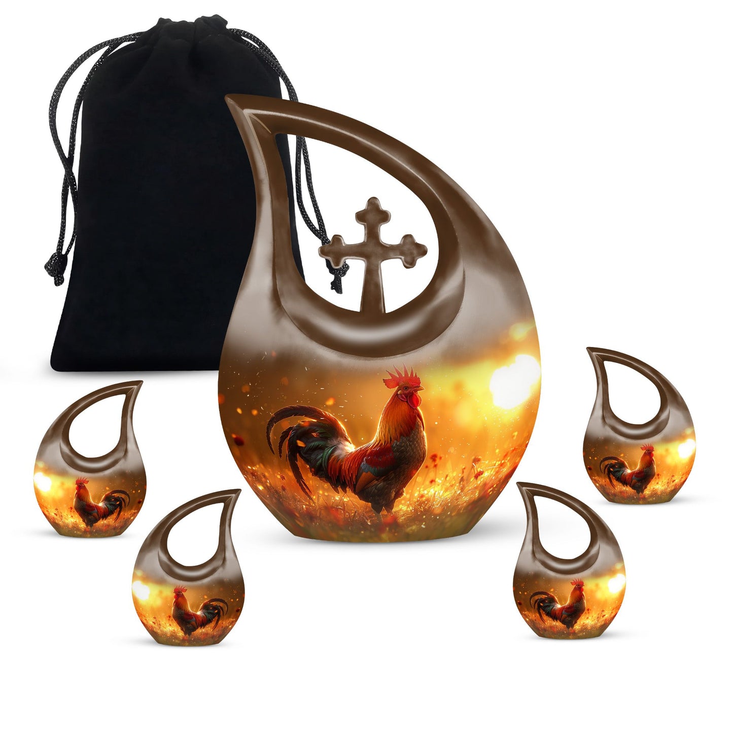 Personalized Religious Cremation Urn for Mom - 10-inch, 200 cu in - Yatskia