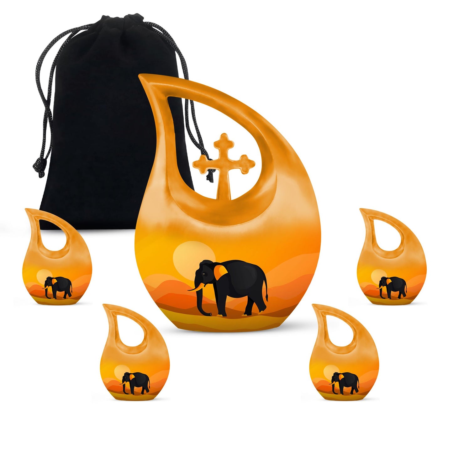 Personalized Elephant Cremation Urn for Loved One - Yatskia