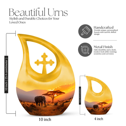 10-inch Elephant Urn