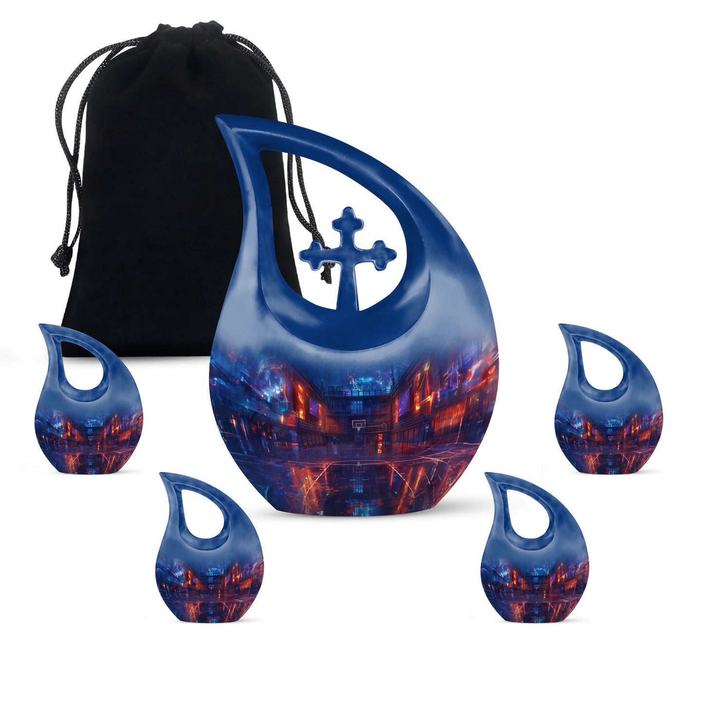 Personalized Basketball Cremation Urn for Human Ashes - 10-inch, 200 cu in - Yatskia