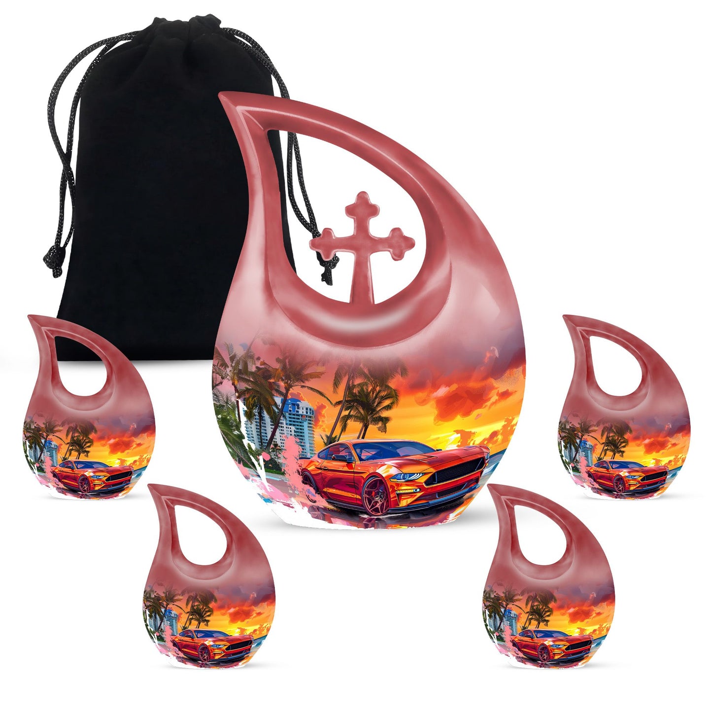 Personalized Religious Cremation Urn for Human Ashes - 10-inch, 200 cu in - Yatskia
