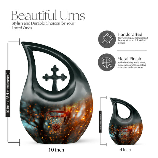 Customized, 10 inch, aluminium Basketball Urn