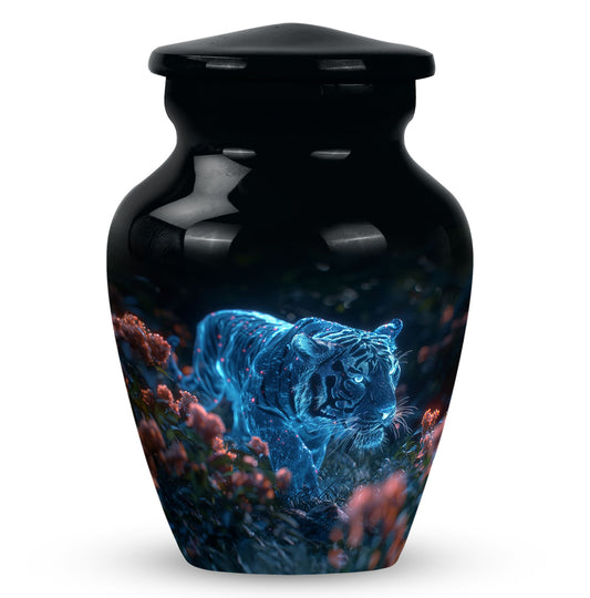 Personalized Tiger Keepsake Urn for Human Ashes - 10-inch, 200 cu in - Yatskia