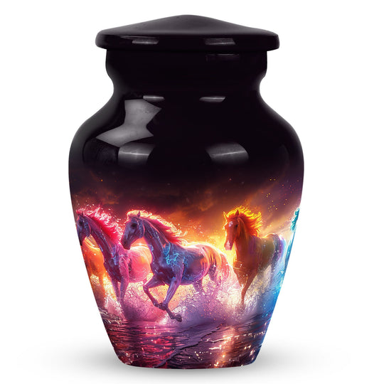 Personalized Horse Cremation Urn for Human Ashes - 10-inch, 200 cu in - Yatskia