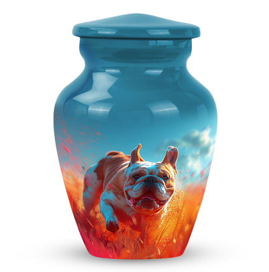 Bulldog Burial Urn - Memorial Cremation Pet Urns For Ashes