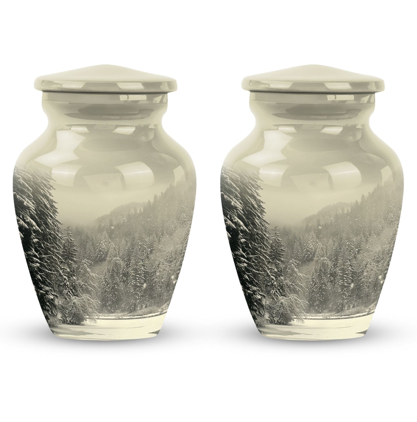 10-inch classic Snowflakes Urn