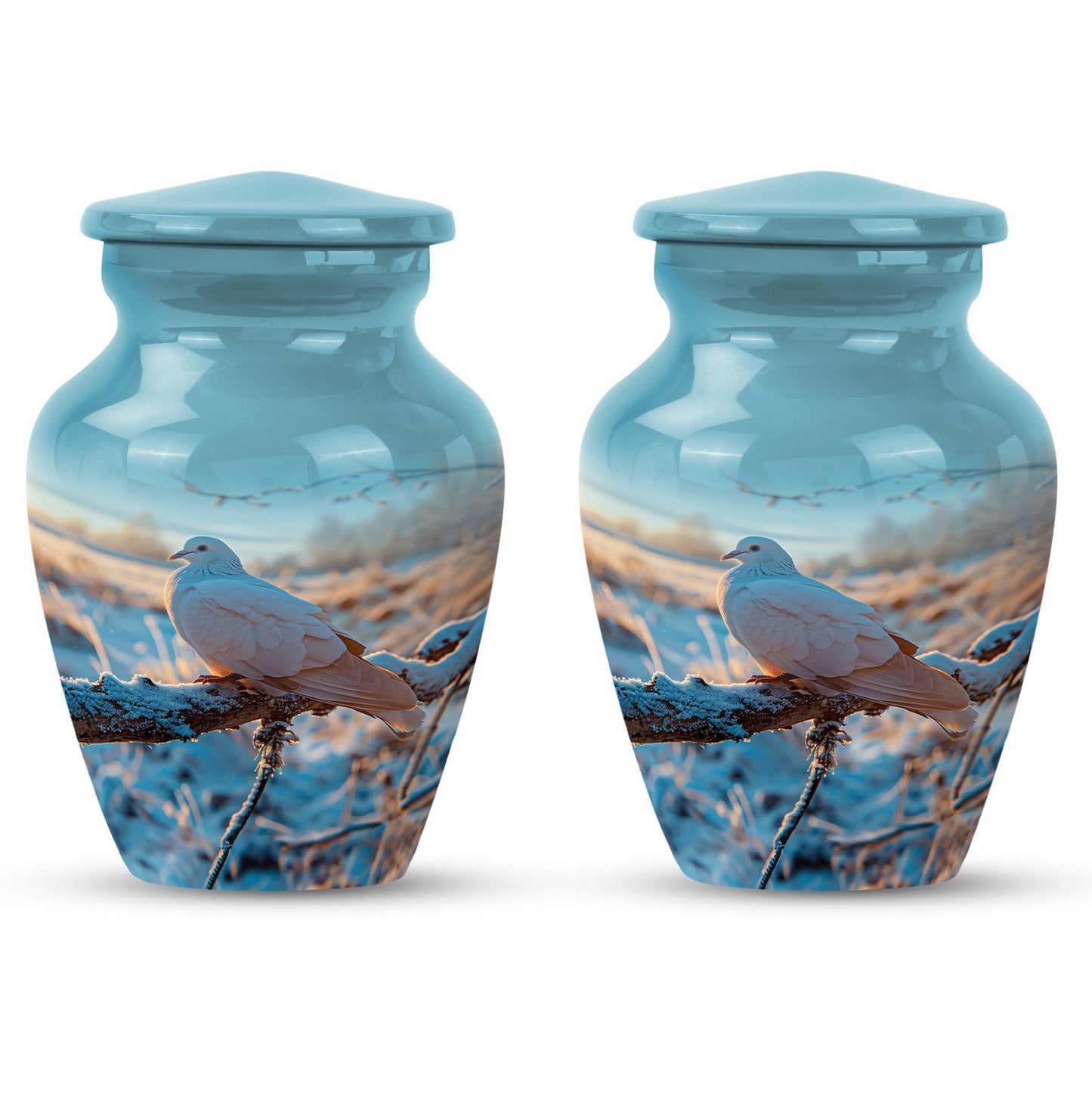 10 Inch Classic Dove Urn for adult human ashes.
