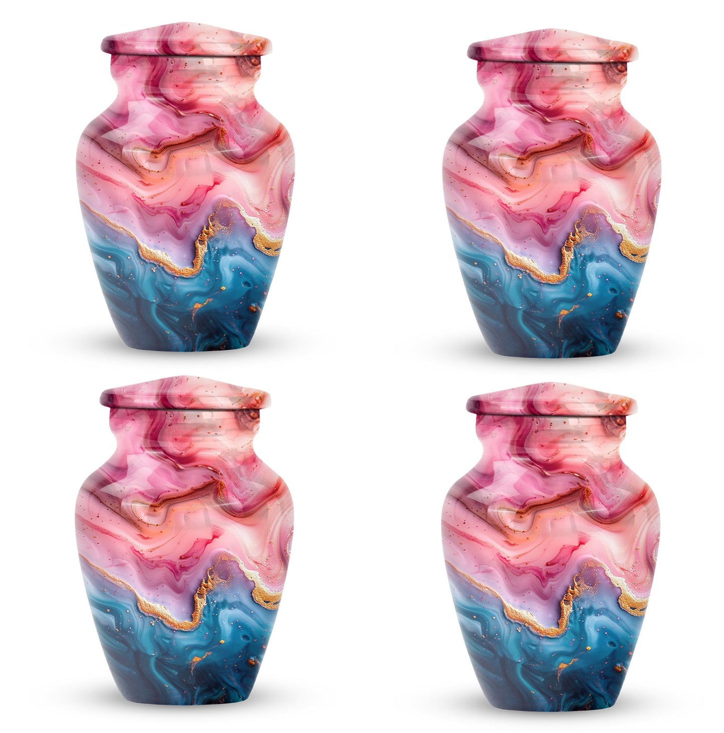 Vibrant Swirl 10-Inch Classic Memorial Urn