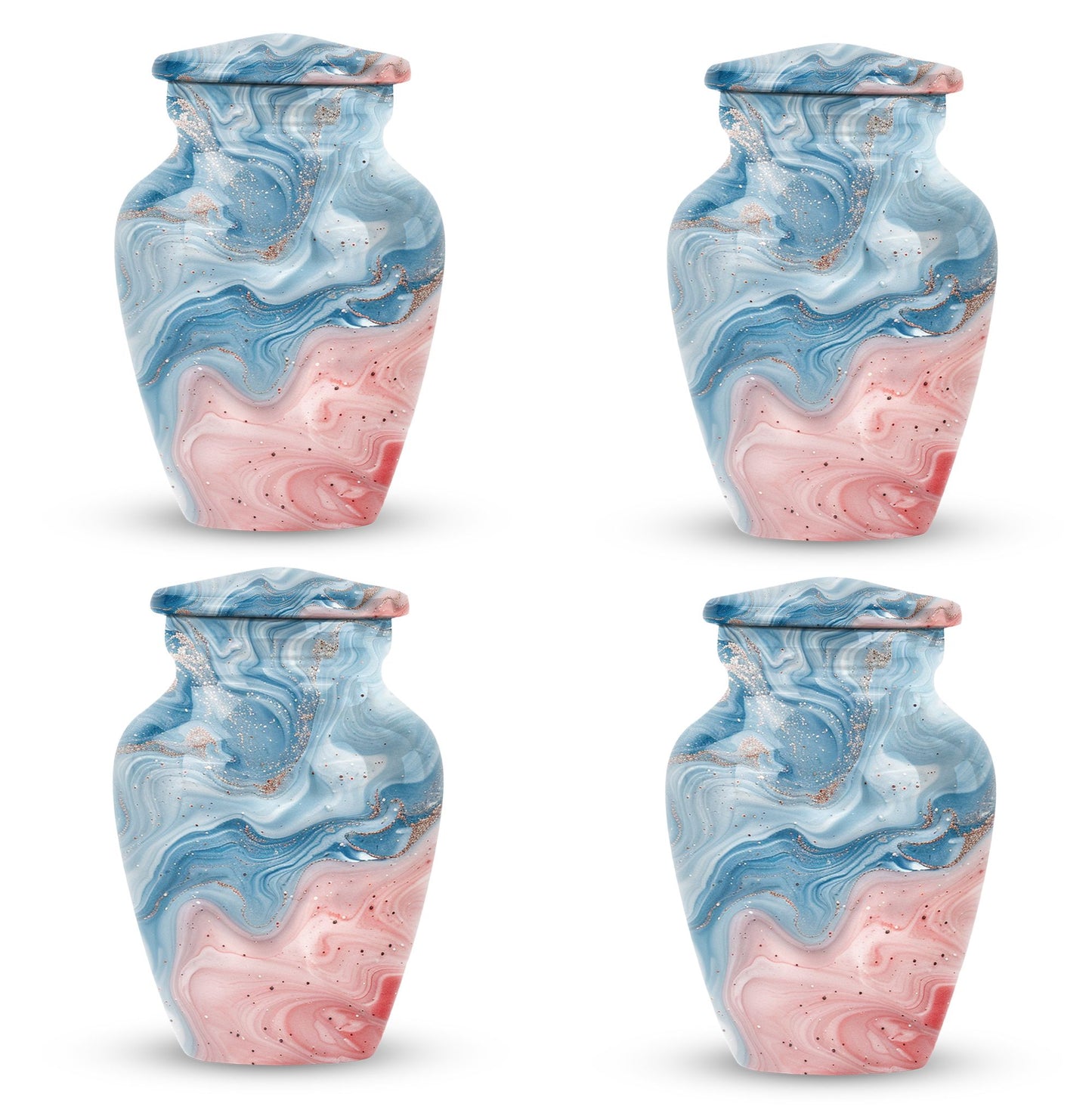 abstract memorial forever urn, adult human ashes