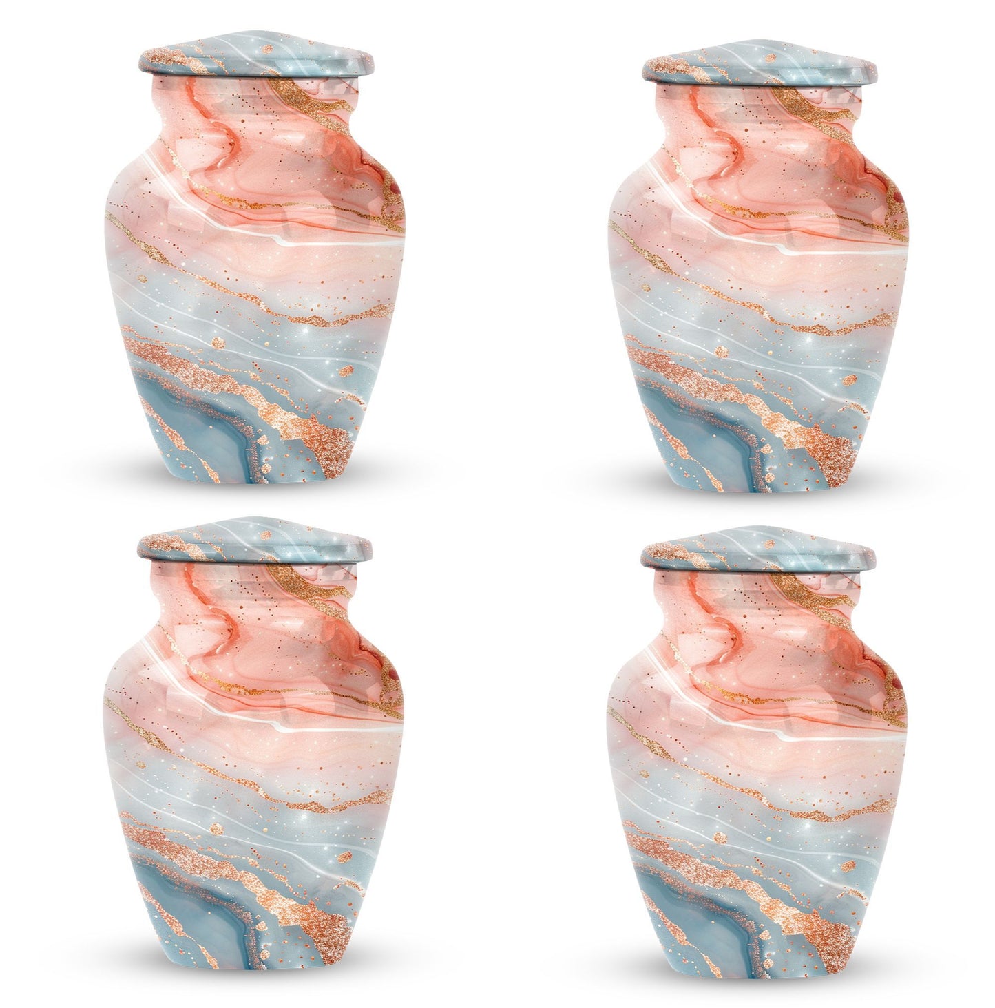 classic abstract urn for men's ashes, customizable.