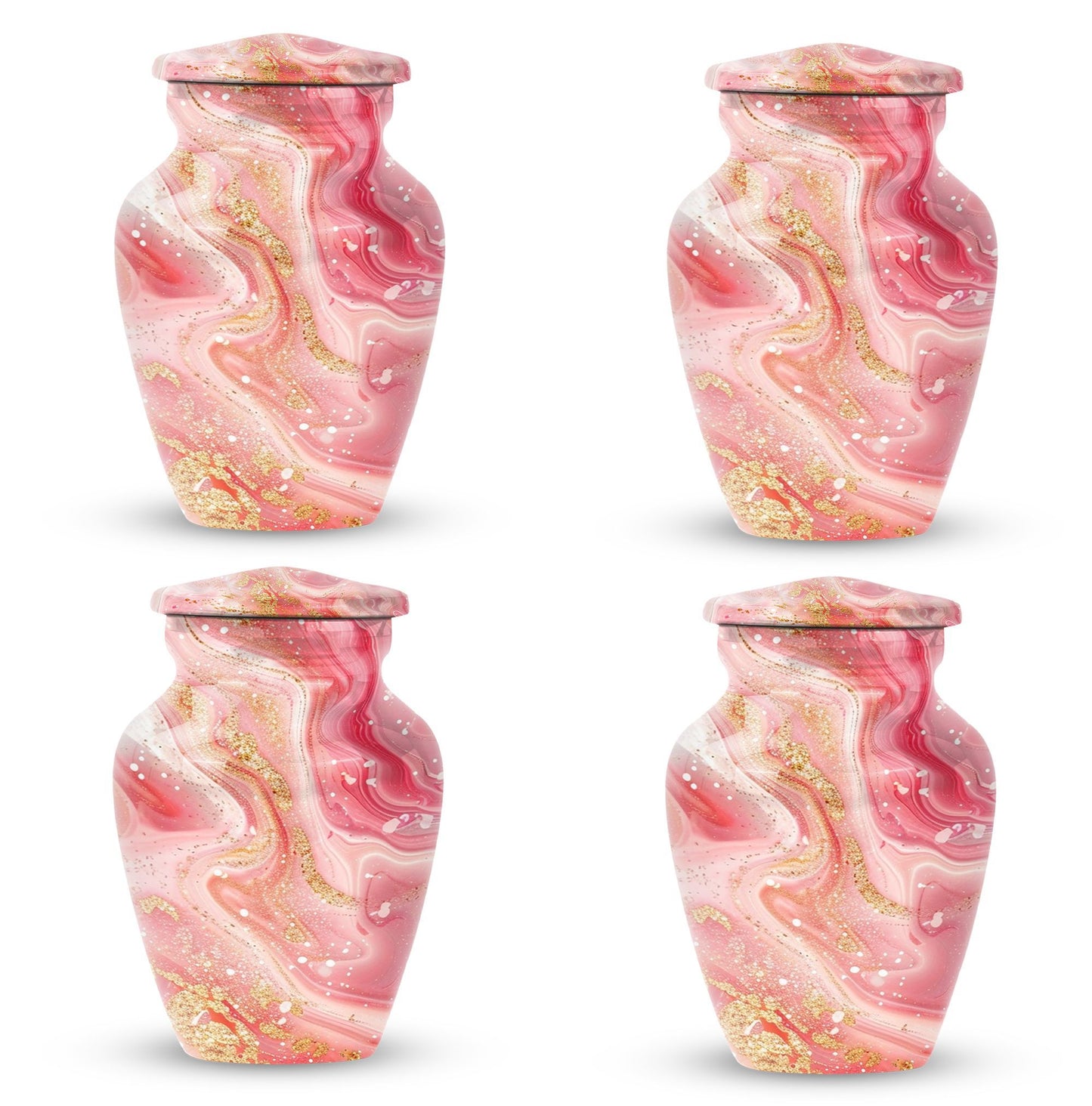 Abstract 10-inch classic cremation urn for dad.