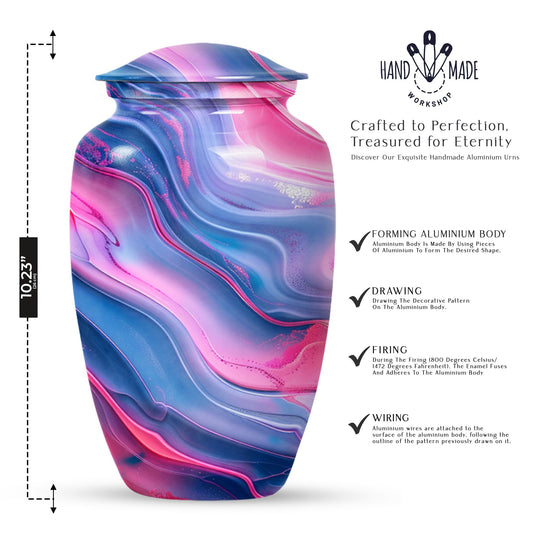 Abstract classic urn, memorial urns for adult female ashes