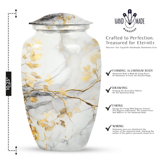 Vibrant Swirl Classic Urn for memorial.