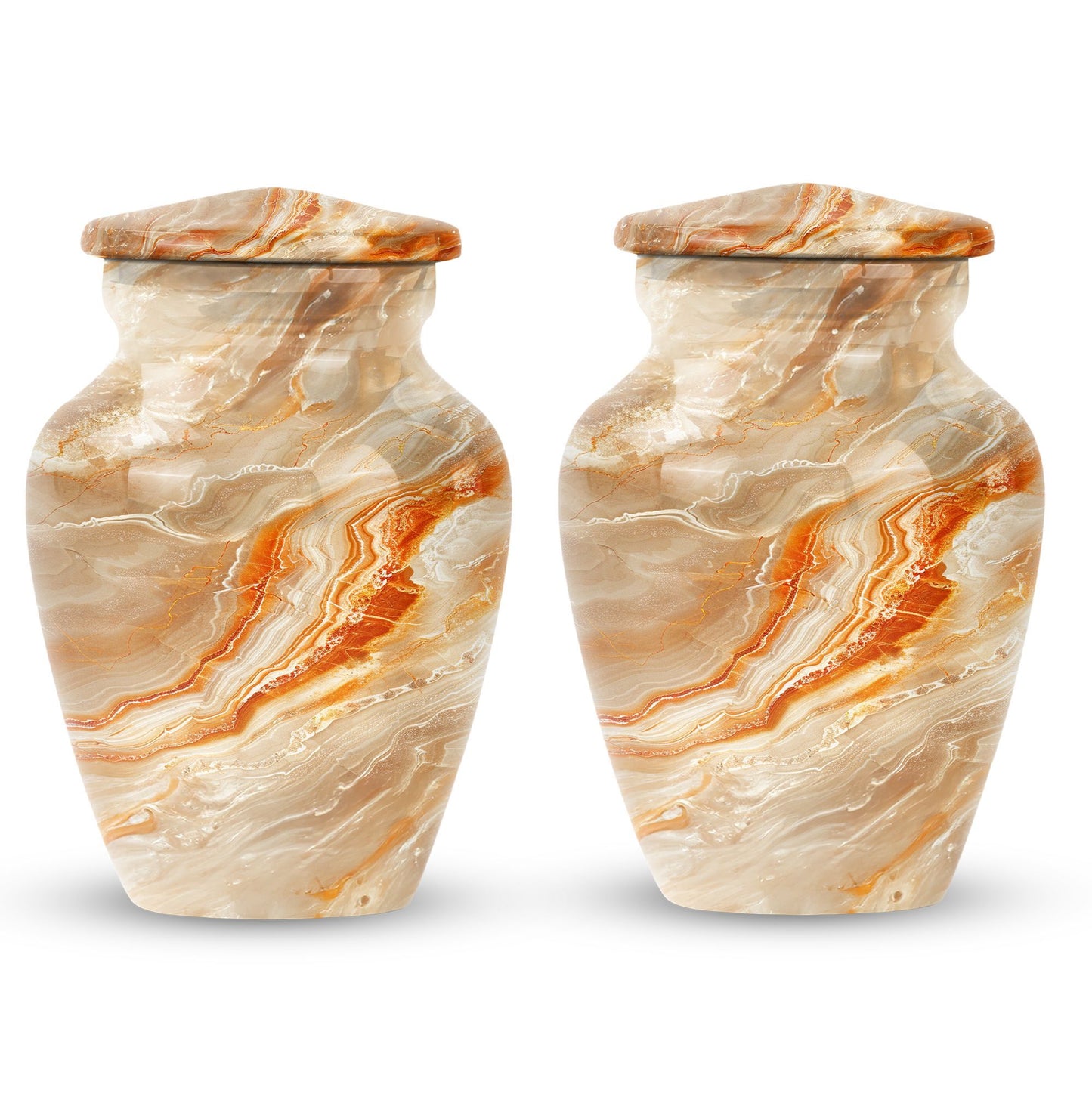 Vibrant Swirl Urn burial urn with Abstract Design