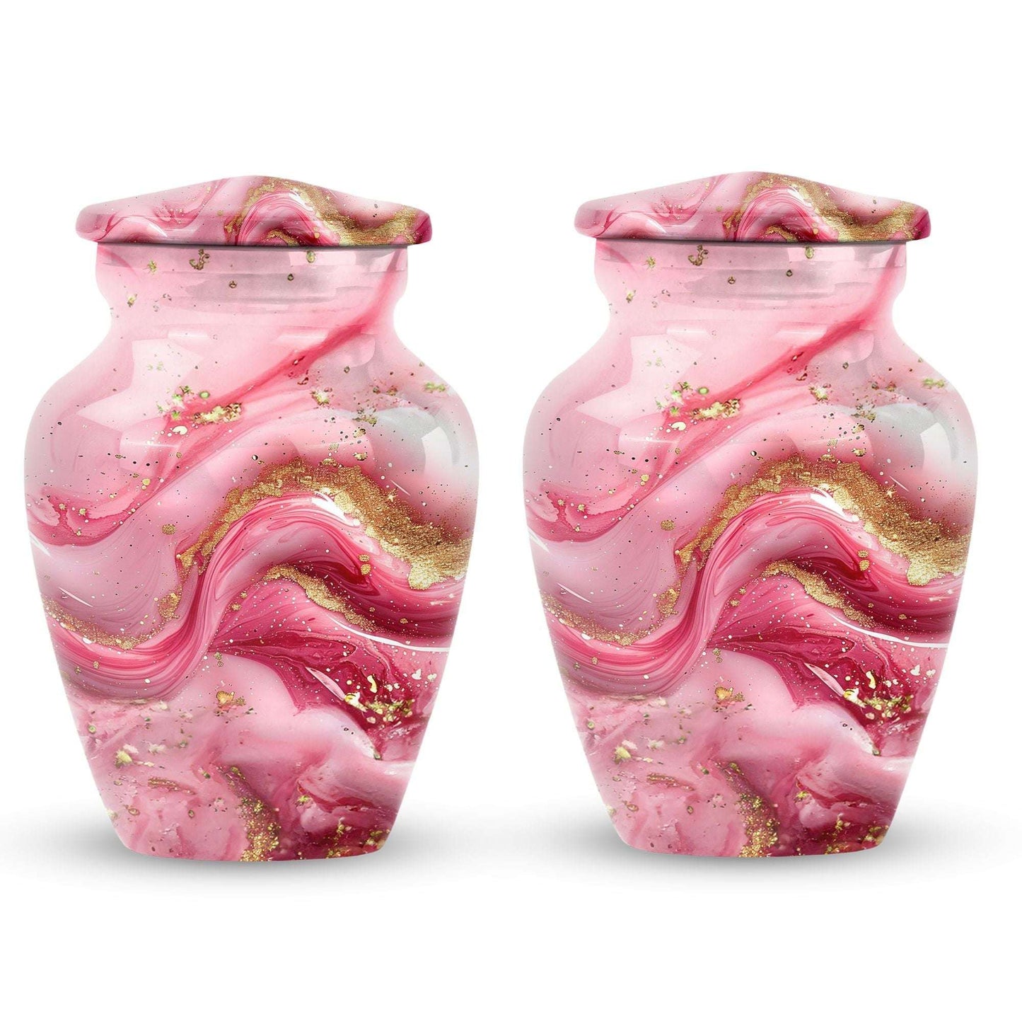 10-inch abstract designed classic cremation large urn