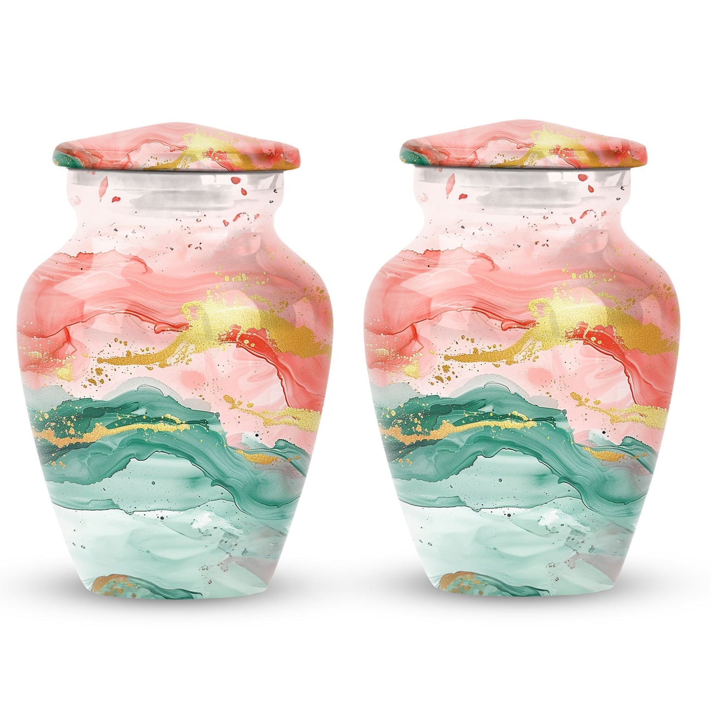 Classic 10 inch abstract urn, for adult ashes