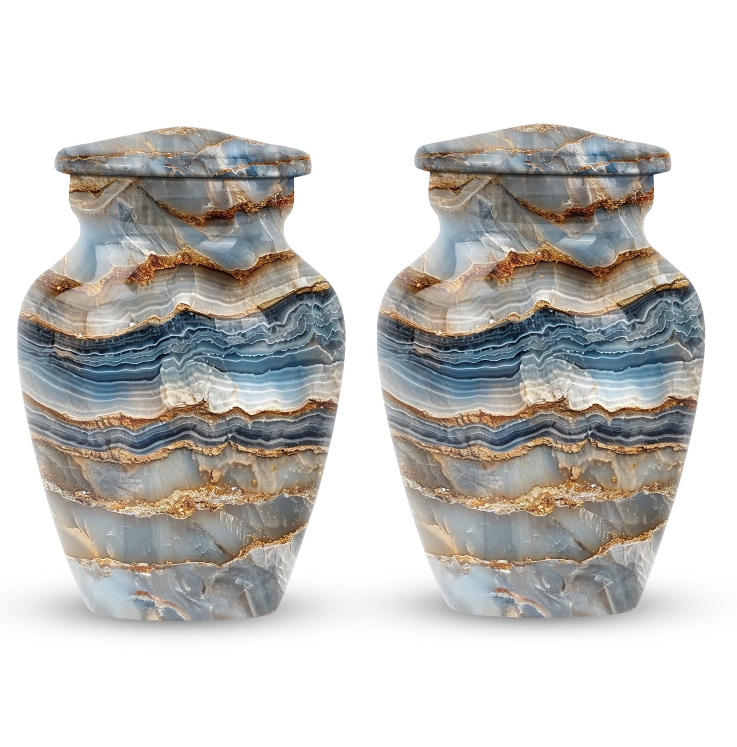 Colourful Swirl Memorial Urn for Mom's Ashes.