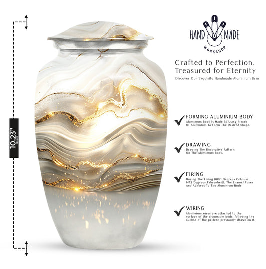 Colourful Swirl Classic Urn for ashes.