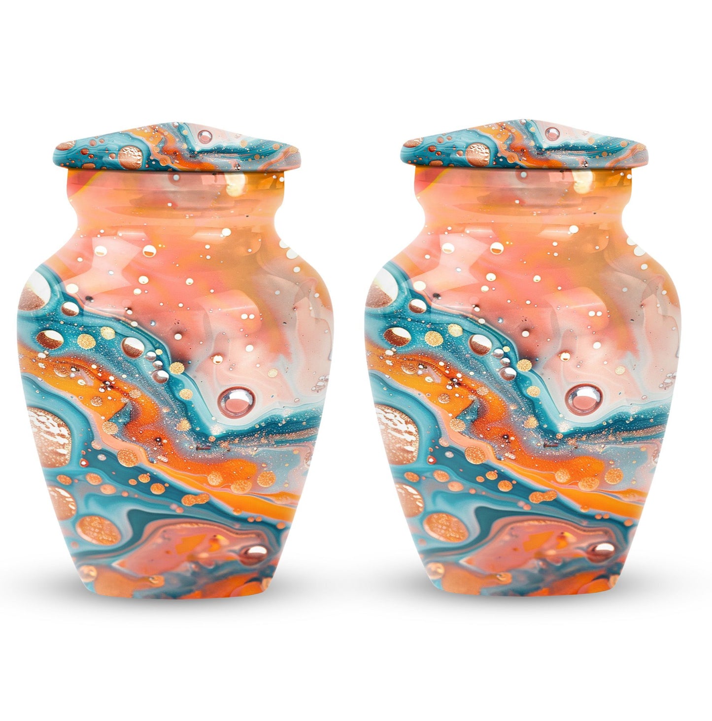 10-inch Pastel Swirl Urn