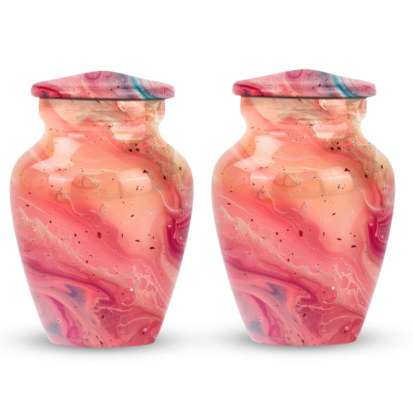 pastel swirl urn for human ashes