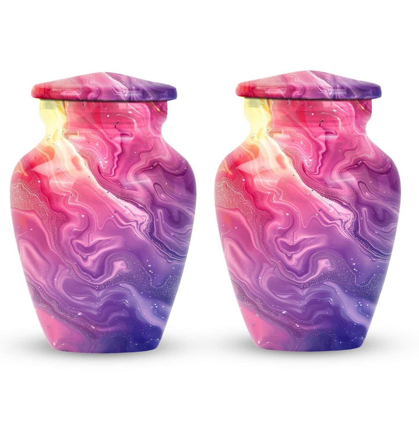 Pastel Swirl Classic Urn for human ashes