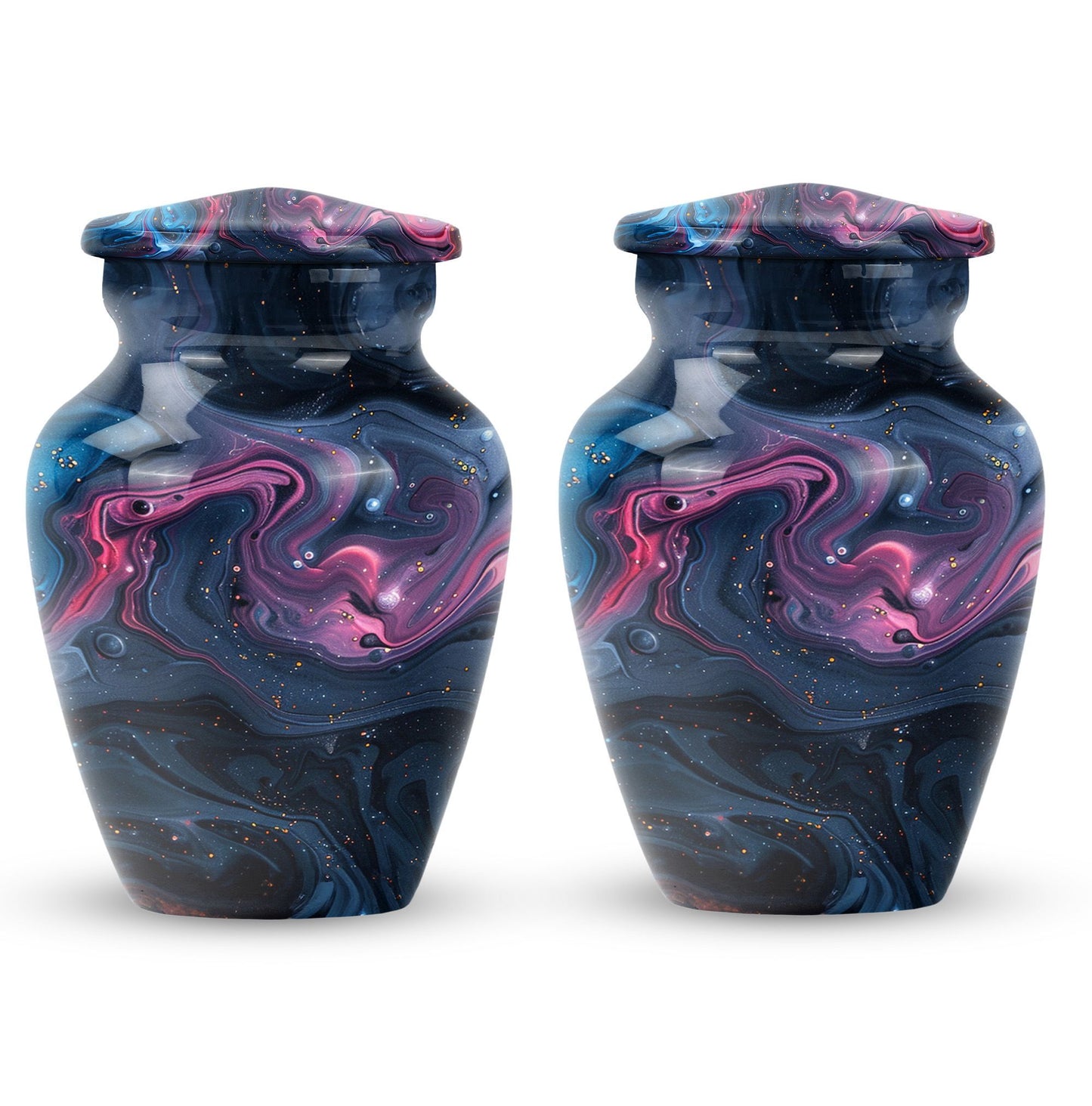 Pastel Swirl Urn, for human ashes
