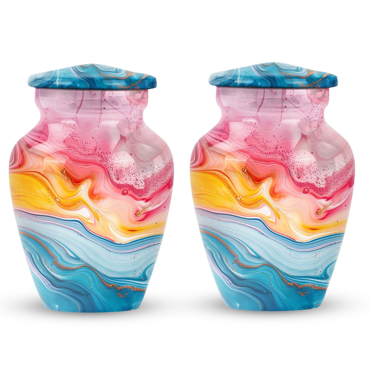 10-inch abstract funeral urn