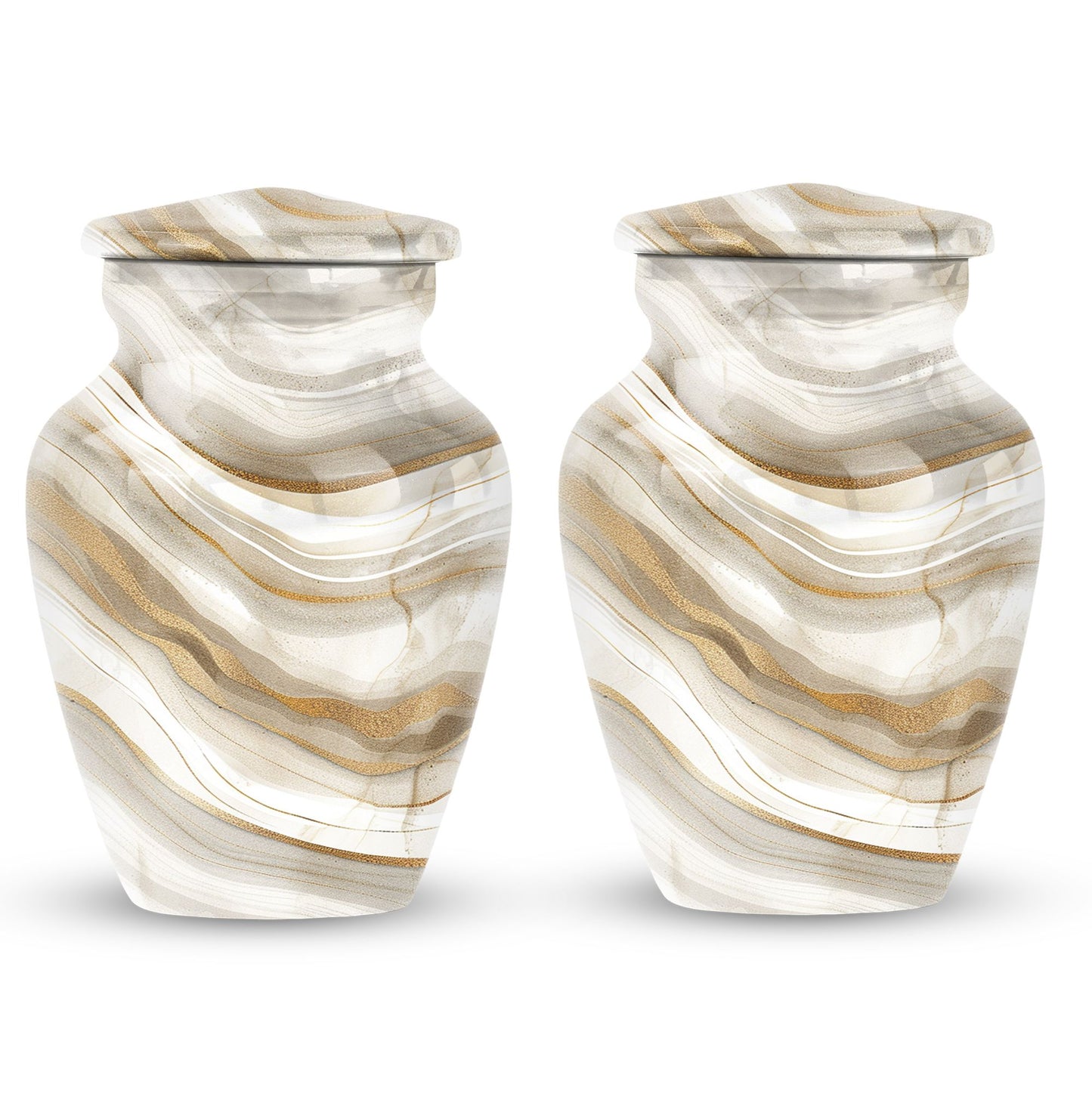 Abstract memorial urn for women's ashes