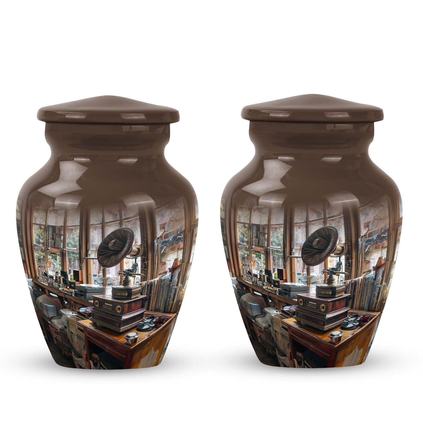 Gramophone Urn for cremation