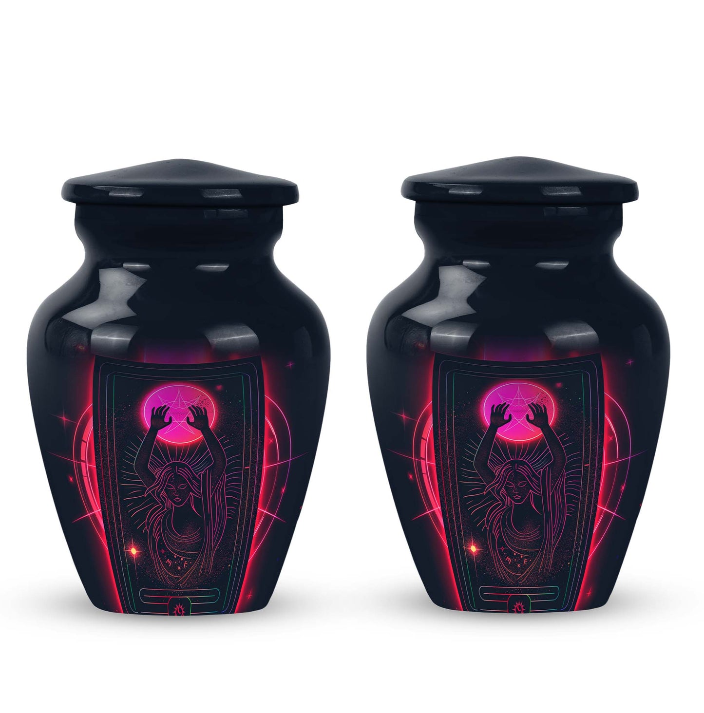 Classic 10-inch Tarot Urn made of aluminium for adult