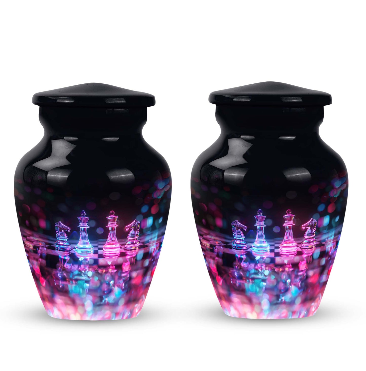 classic chess urn for female memorial urn.