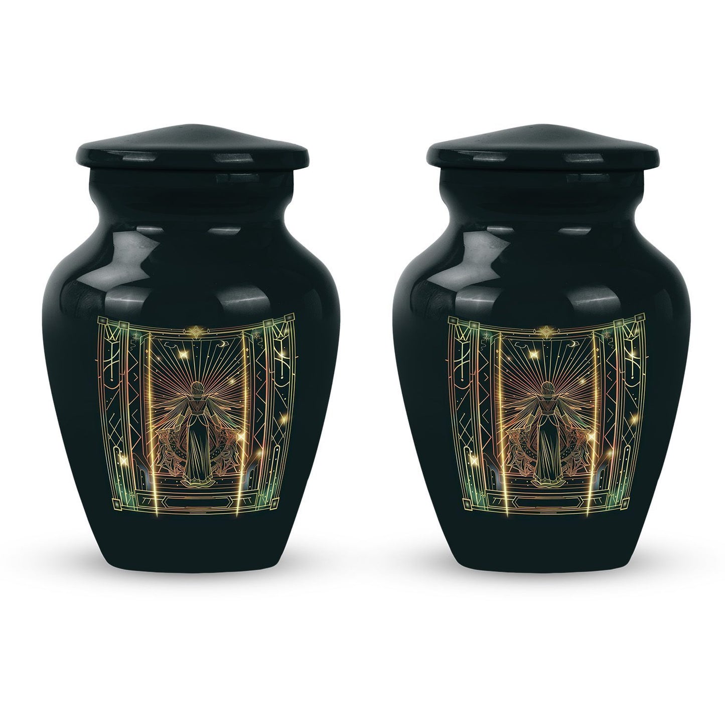 10-Inch zodiac urn.