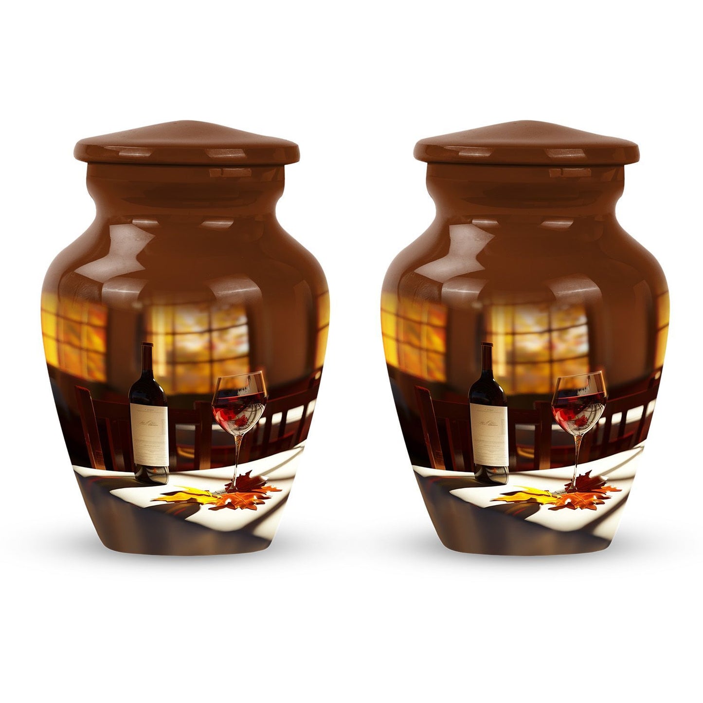 10-inch classic wine urn.