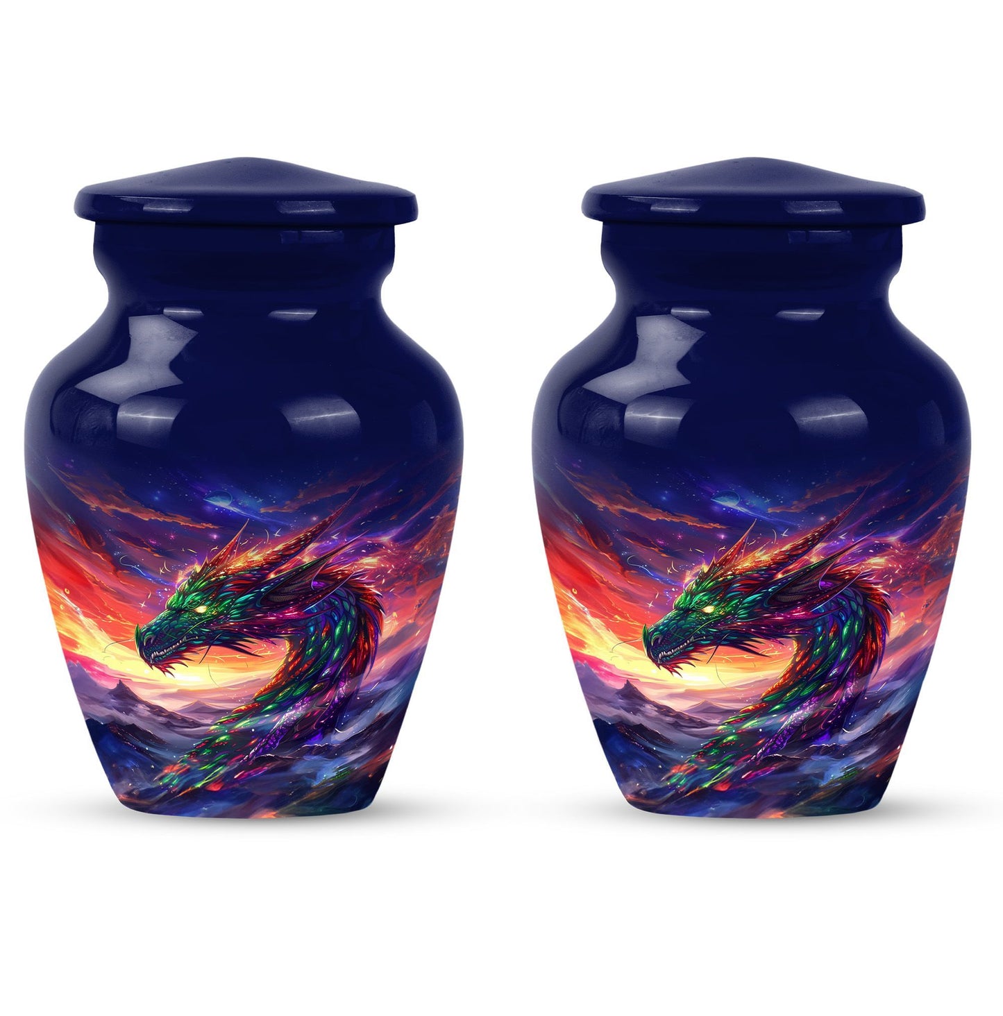 dragon urn, personalized memorial funeral urn