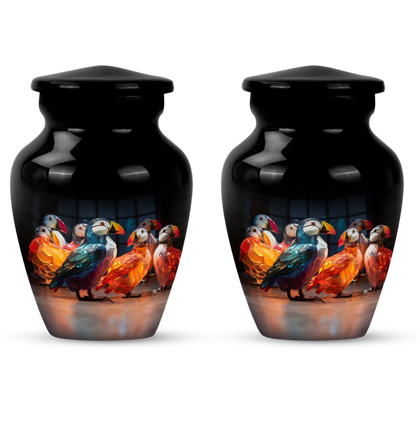 Puffin bird Urn, memorial urn