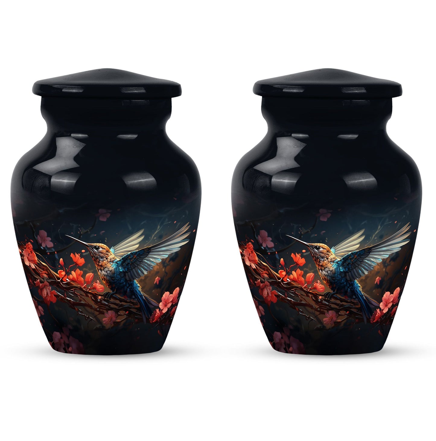 humming bird urn, memorial urn