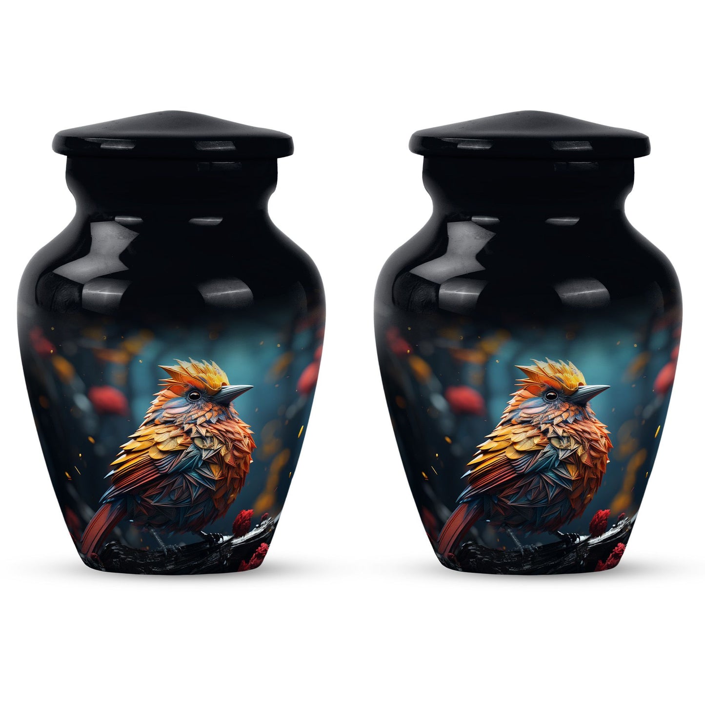 Cardinal Bird Urn