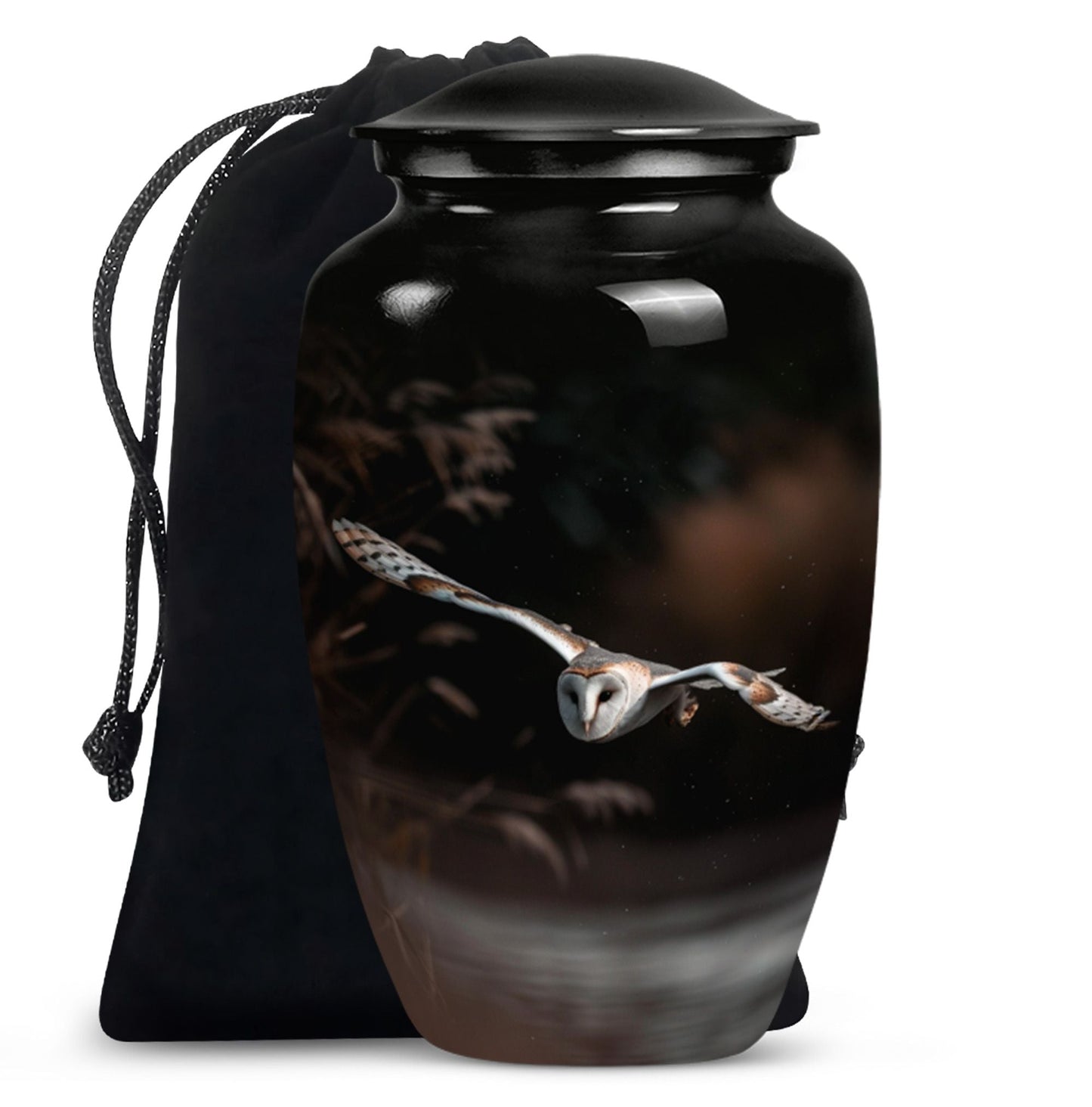 Personalized Deer Cremation Urn for Human Ashes - 10-inch, 200 cu in - Yatskia