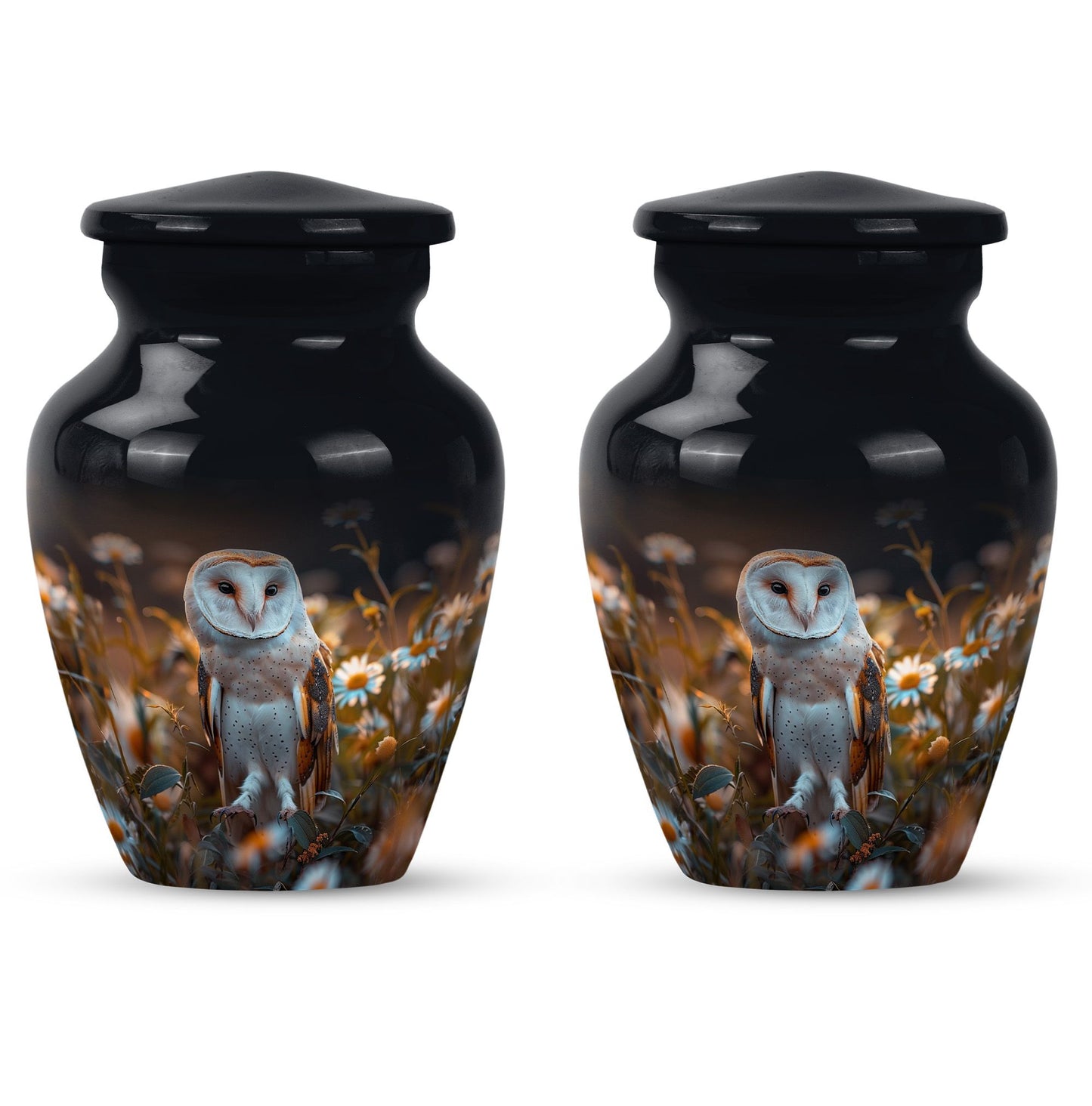 10-inch classic barn owl urn cremation urn for adult ashes