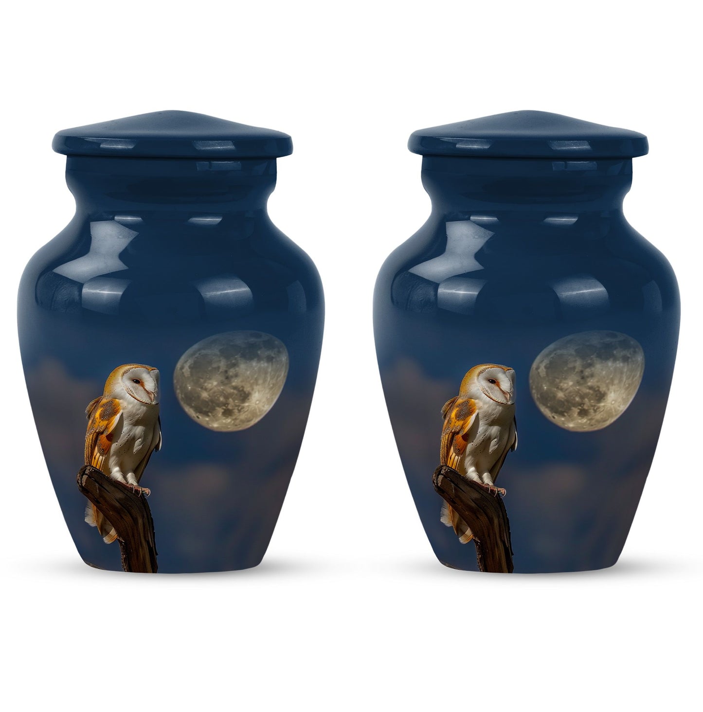 Classic Barn Owl Cremation Urn,
