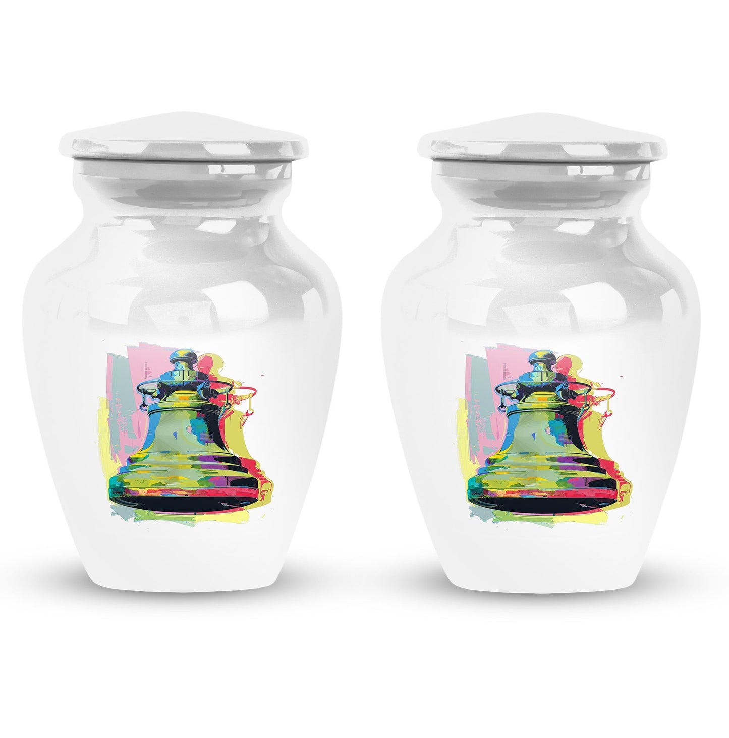 Classic 10-inch bell urn for adult female burial.