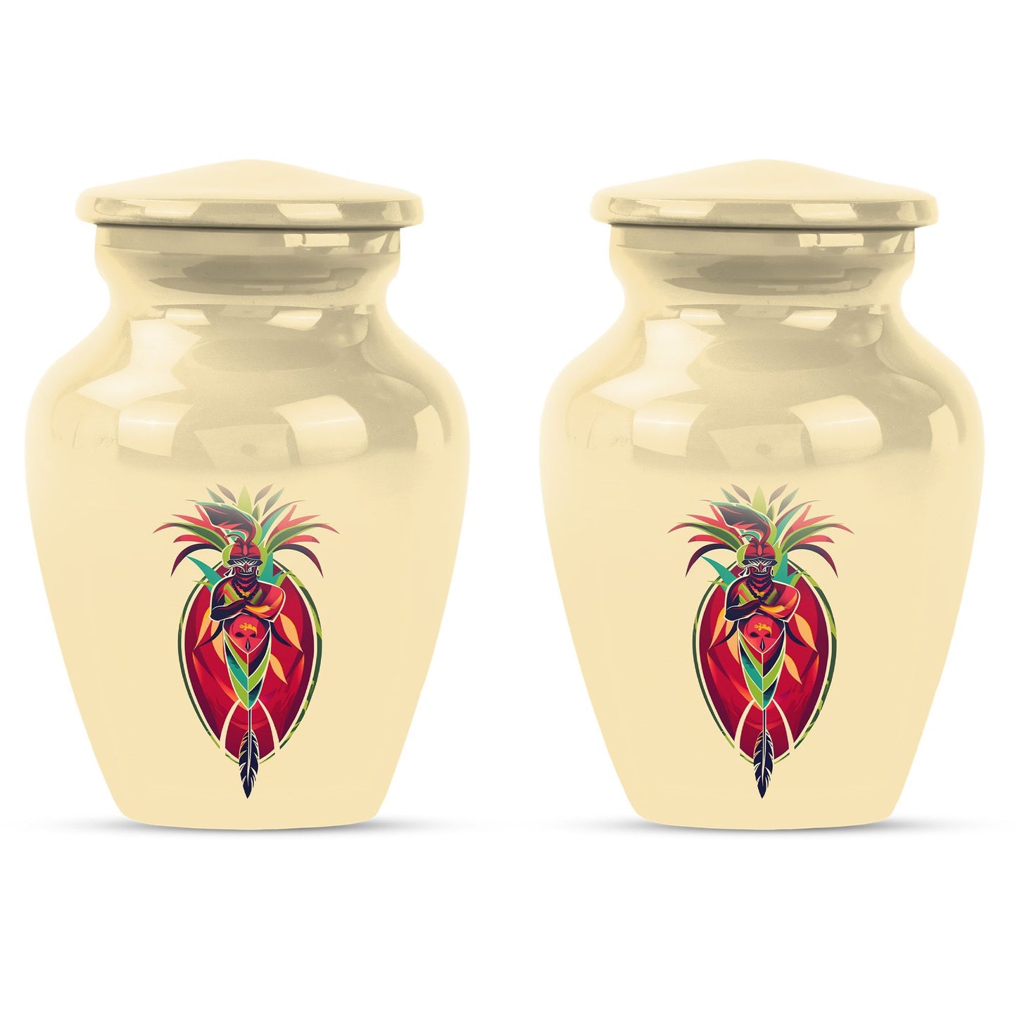native American urn for burial funeral cremation