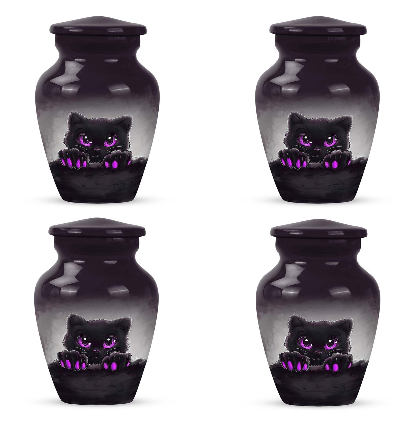 PAWS Urn, classic aluminum cremation urn for adult male ashes.