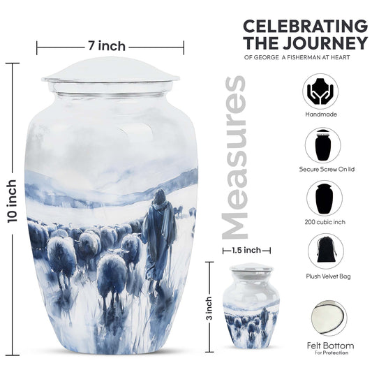 10-inch classic aluminium Shepherd Urn