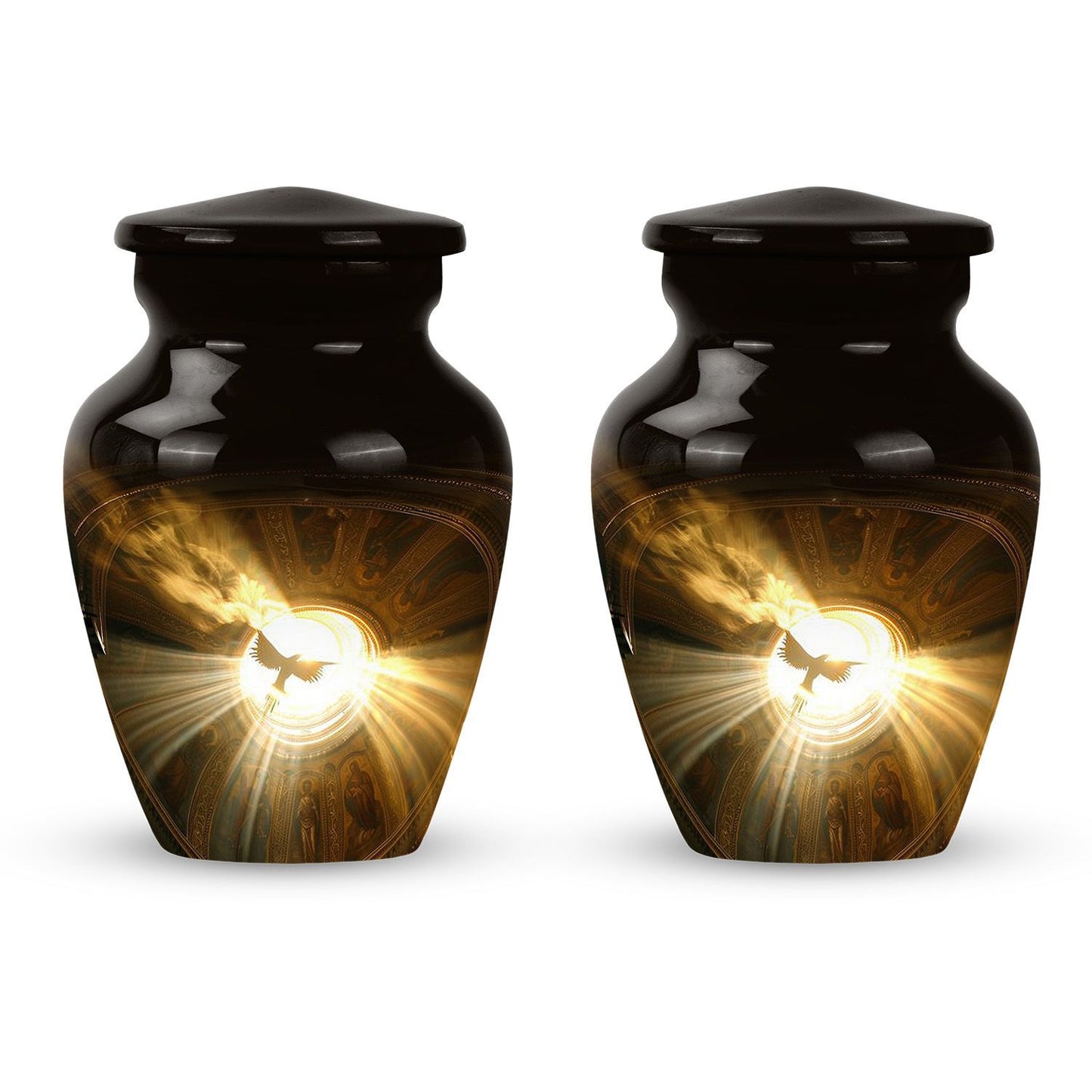 Catholic Urn for Adult Male Ashes,