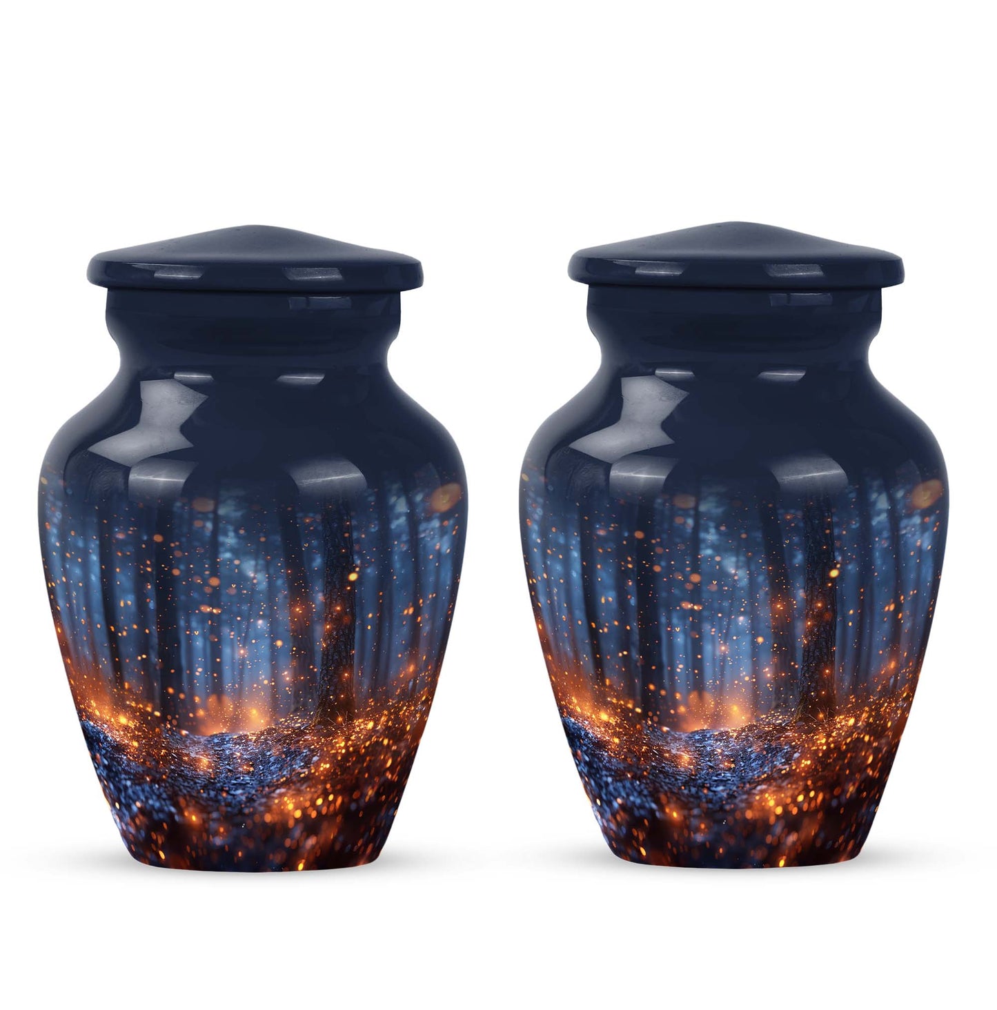 10-inch Twilight Forest Cremation Urn, personalized adult