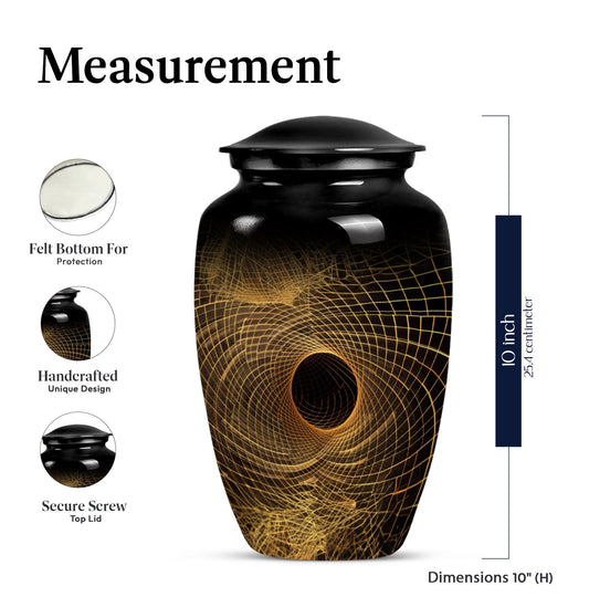 classic spiral urn for adult male ashes