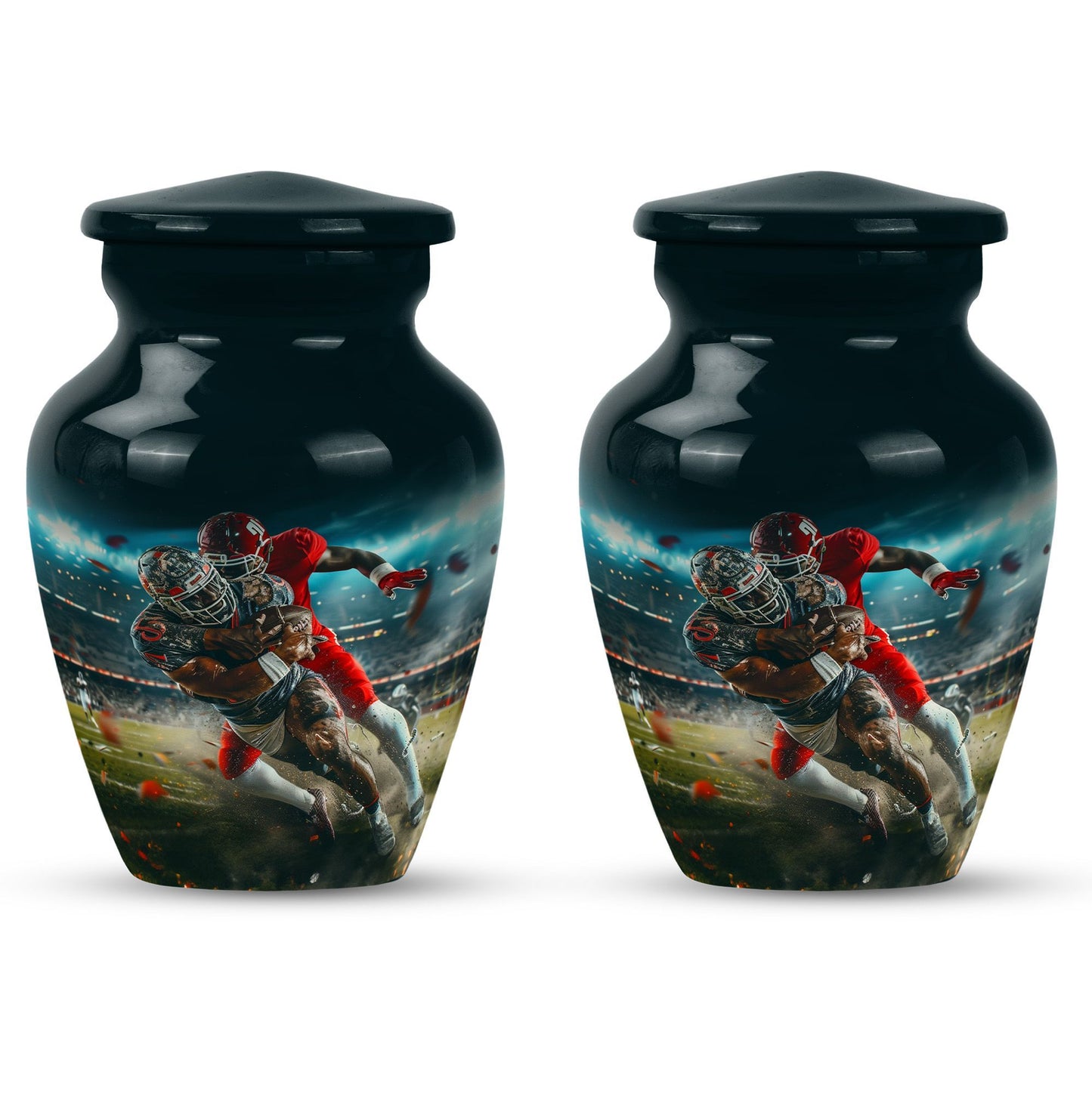 Classic 10-inch football urn, memorial urn