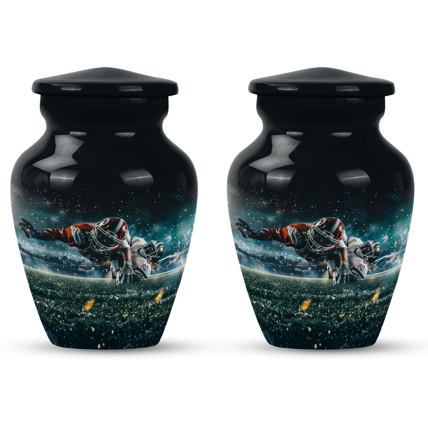 Footboll Urn for cremation funeral